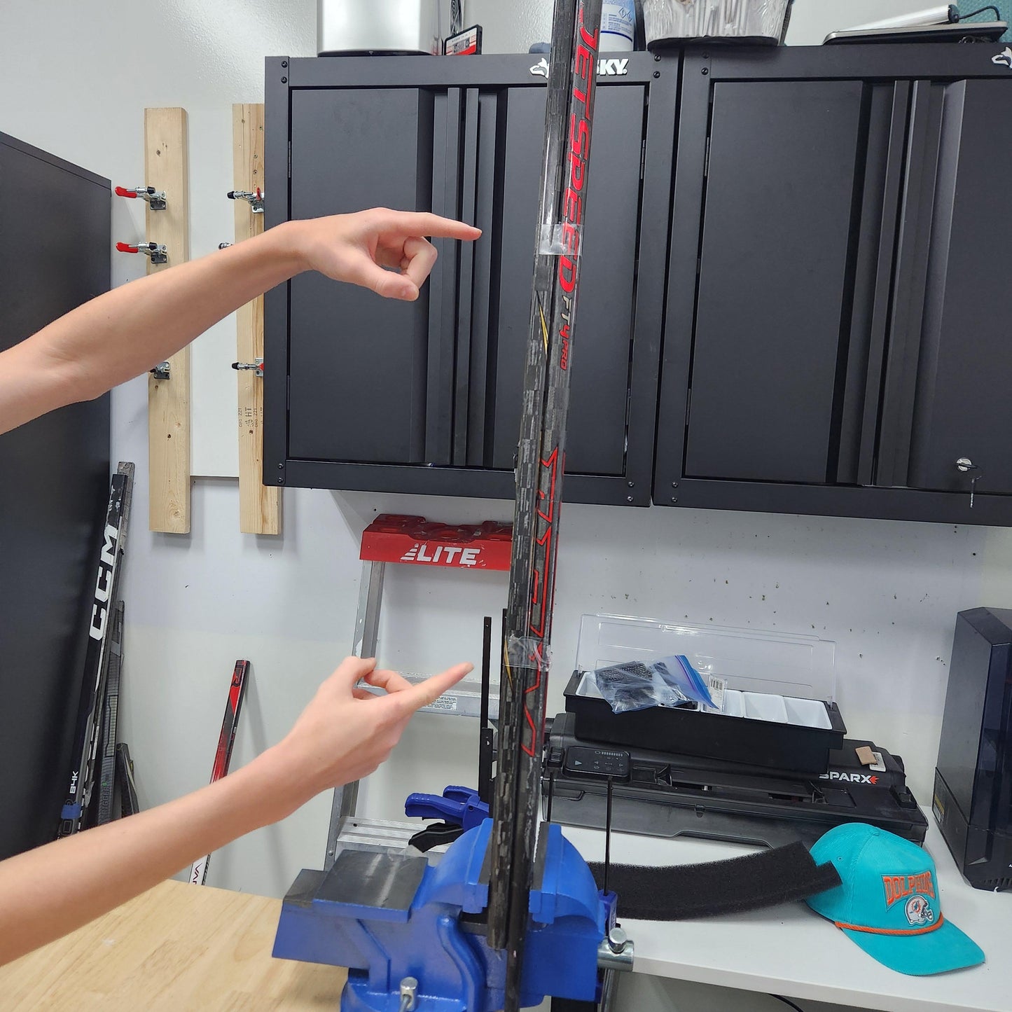 Kit complet de réparation pour 5 bâtons de hockey composite